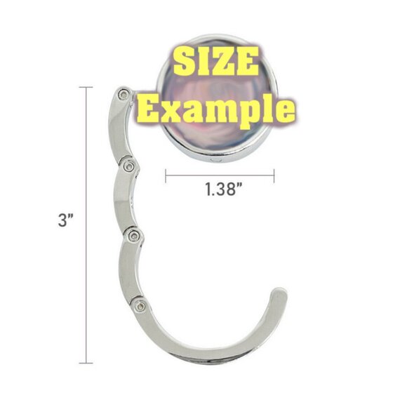 Mtn Dew Baja Blast Purse Hanger Foldable Hook Handbag Table Bag Holder Metal - Picture 2 of 4